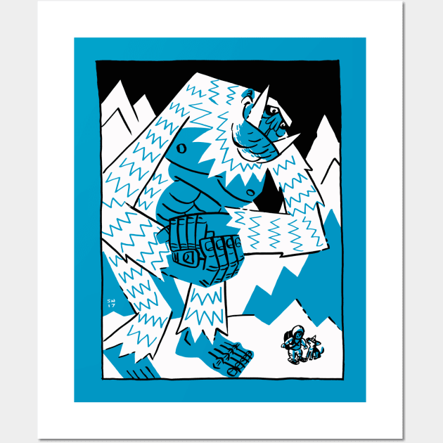 Yeti Wall Art by washburnillustration